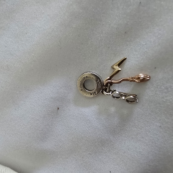 Pandora Silver and Gold Charm Bracelet - Picture 1 of 2